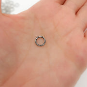 8MM Close Gold Plated Twisted Jump Ring